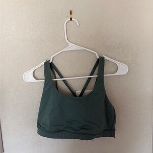 lululemon athletica Forest Green Strappy Sports Bra